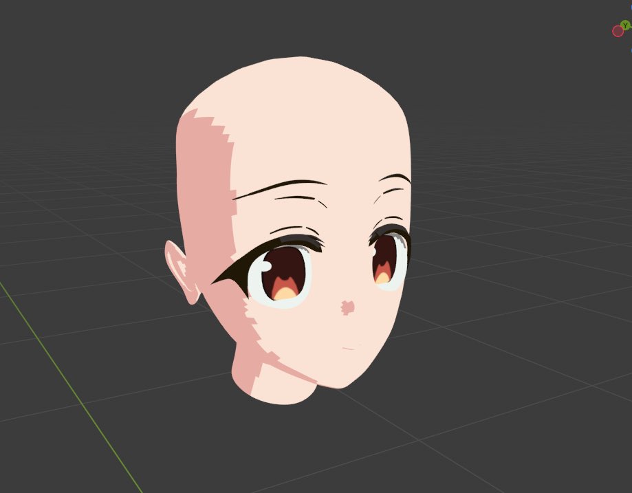 OYU1024's tweet photo. 動画見ながら作ったらキャラモデリング初めてながらいい感じにできた⁉︎頭の形が縦長かも⁉︎ https://t.co/kbumb954gN