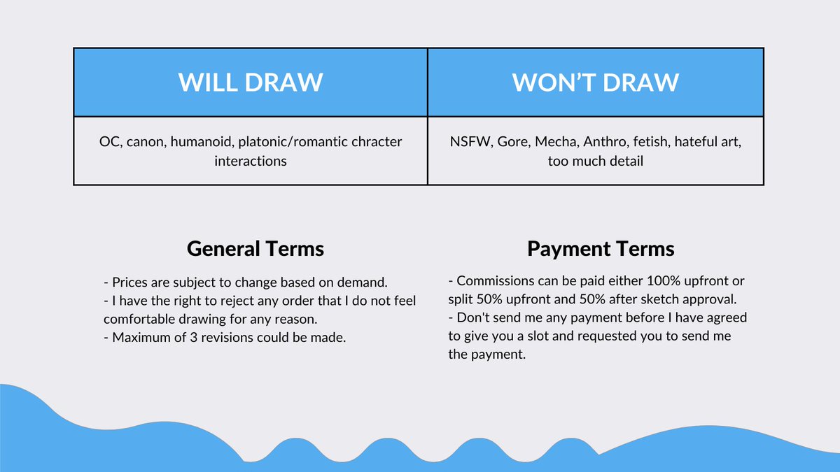 FloArtin's tweet image. (RT appreciated)

Hello~ I am opening chibi c/ommission! If you are interested, please do message me for more details!

for more details including TOS and contact please check my carrd as listed on the image or on pinned.

Thank you~