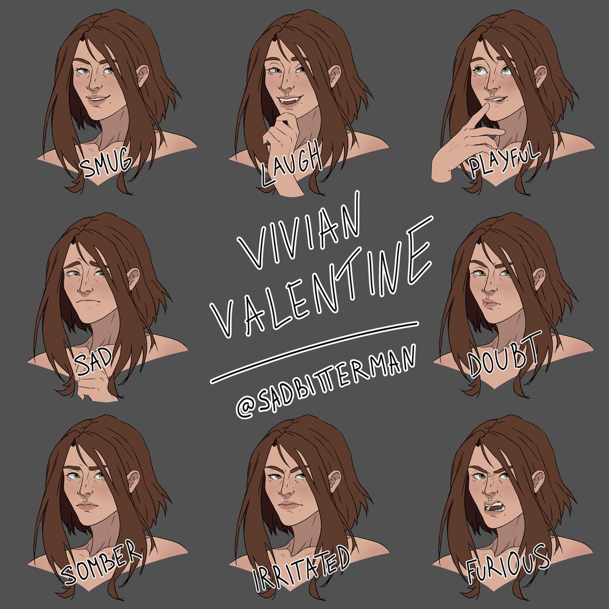 sadbitterman's tweet image. This is my precious baby, Vivian Valentine.
Please, be kind to her. ππ€²β€οΈ
I was working on this concept A LOT.
Full-body version in replies.
#oc #originalcharacter #conceptart