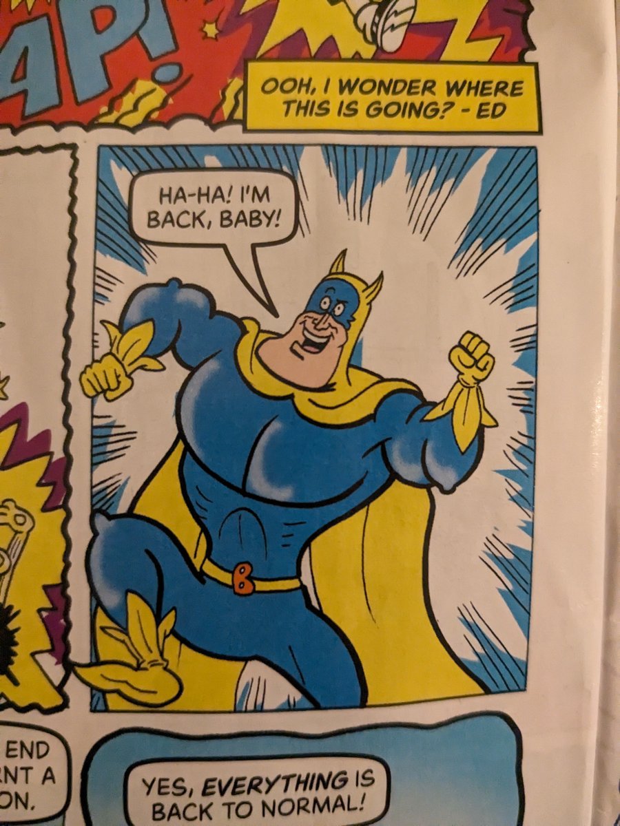 Mark Choonara (@markchoonara) on Twitter photo I need to ask, <a href="/NedHartley/">Ned Hartley</a> is this a sneaky George Costanza reference, or am I once again reading too much into Bananaman? I need to ask, <a href="/NedHartley/">Ned Hartley</a> is this a sneaky George Costanza reference, or am I once again reading too much into Bananaman?
