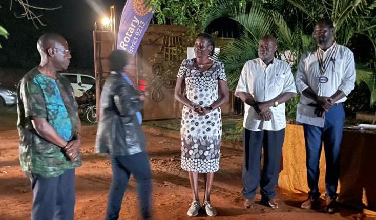 Rtn Adyang Margaret Amito joins R.C Gulu City. She’s proprietor of Credo Nursery and Primary School. She’s married and has 53 children, 4 of them being her biological. Rtn Margaret was Thursday evening inducted into the Rotary Club of Gulu City by D9213 Governor elect Anne Nkuttu