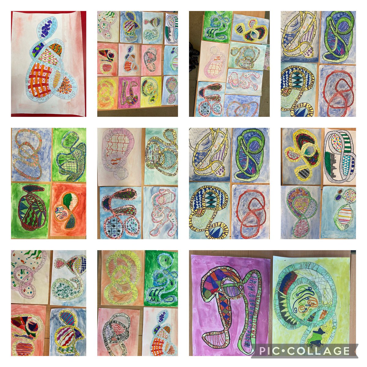 thingwallprima1's tweet photo. 💙💛Yr 6 spent the day with @ElsonREdays learning new art skills in the style of Mary Fleeson. Using the ancient art of Celtic knots, the children shared cross generational information linking them to their pen pals @CRHTrepassey @OakTreesMAT @LTLRENorth 💛💙 https://t.co/9U1OUhFPP3