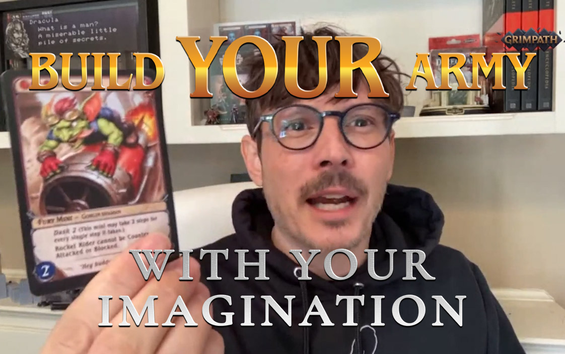 GrimpathTCG's tweet image. We're coming so soon! How about another closer look at what we're bringing to your tabletops with a new episode of #Grimpath: What's That?!

In this episode we talk about some of the reasons that drove us to develop a part wargame part TCG mashup!   

Grimpath brings you the joy…