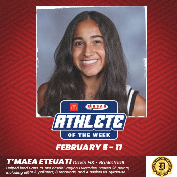 UHSAA (@uhsaainfo) on Twitter photo <a href="/McDonalds/">McDonald's</a> and the UHSAA congratulate T’Maea Eteuati of Davis High School for being named Athlete of the Week!! Congratulations, T’Maea! <a href="/McDonalds/">McDonald's</a> and the UHSAA congratulate T’Maea Eteuati of Davis High School for being named Athlete of the Week!! Congratulations, T’Maea!