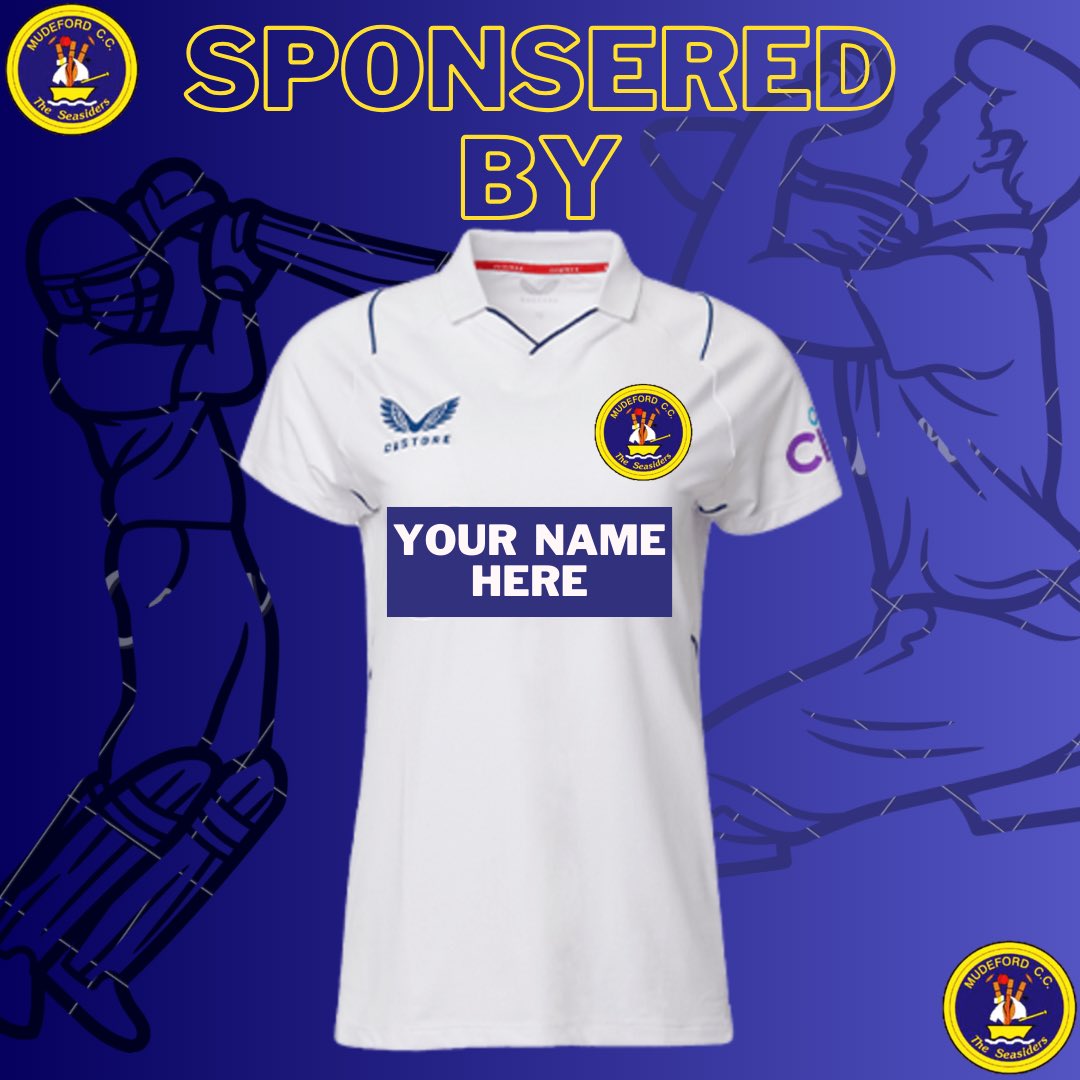 Mudeford CC (@mudefordcc) on Twitter photo As part of our sponsorship opportunities we are looking for a 2024 shirt sponsor. An excellent advertising opportunity
Contact us through our social media channels or email our club secretary at mudefordccsec@outlook.com if your interested
#cricket #womenscricket #hergametoo As part of our sponsorship opportunities we are looking for a 2024 shirt sponsor. An excellent advertising opportunity
Contact us through our social media channels or email our club secretary at mudefordccsec@outlook.com if your interested
#cricket #womenscricket #hergametoo