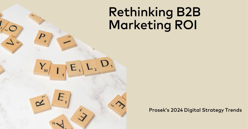 ProsekPR's tweet photo. "B2B marketers and their stakeholders must adapt a long-term view on measuring outcomes.”

Alex Bochner discusses measuring business impact within B2B marketing in the latest edition of our 2024 Strategy Trends series. #DigitalTrends