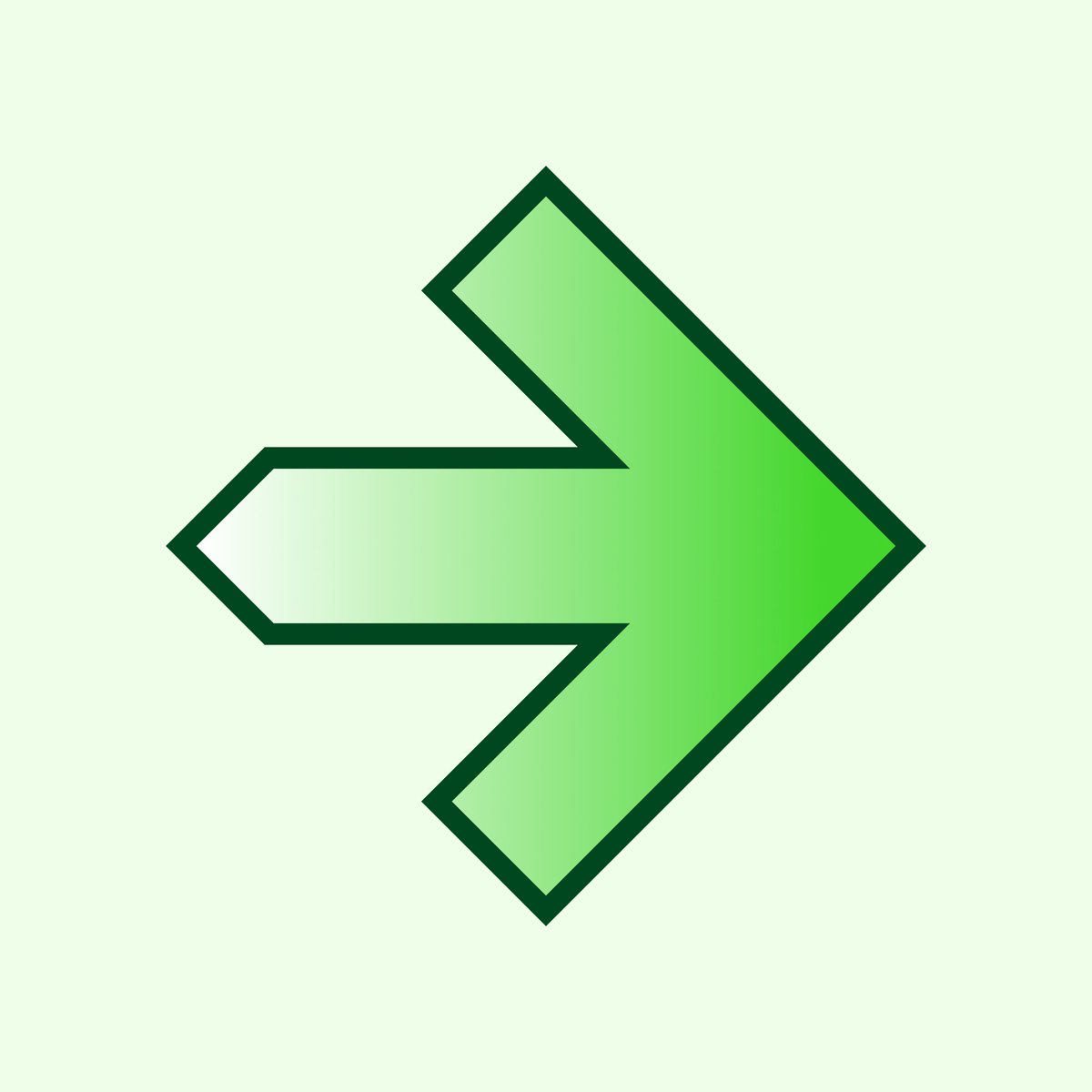 Pelotonia's tweet photo. Introducing the new Pelotonia 2024 arrow ➡️💚

The 2024 arrow introduces a gradient from left to right, representing ongoing movement and forward progress. The campaign uses shades of green from dark to mint, plus an artistic glow to convey hope, optimism and positivity. https://t.co/leDgzYQFnm