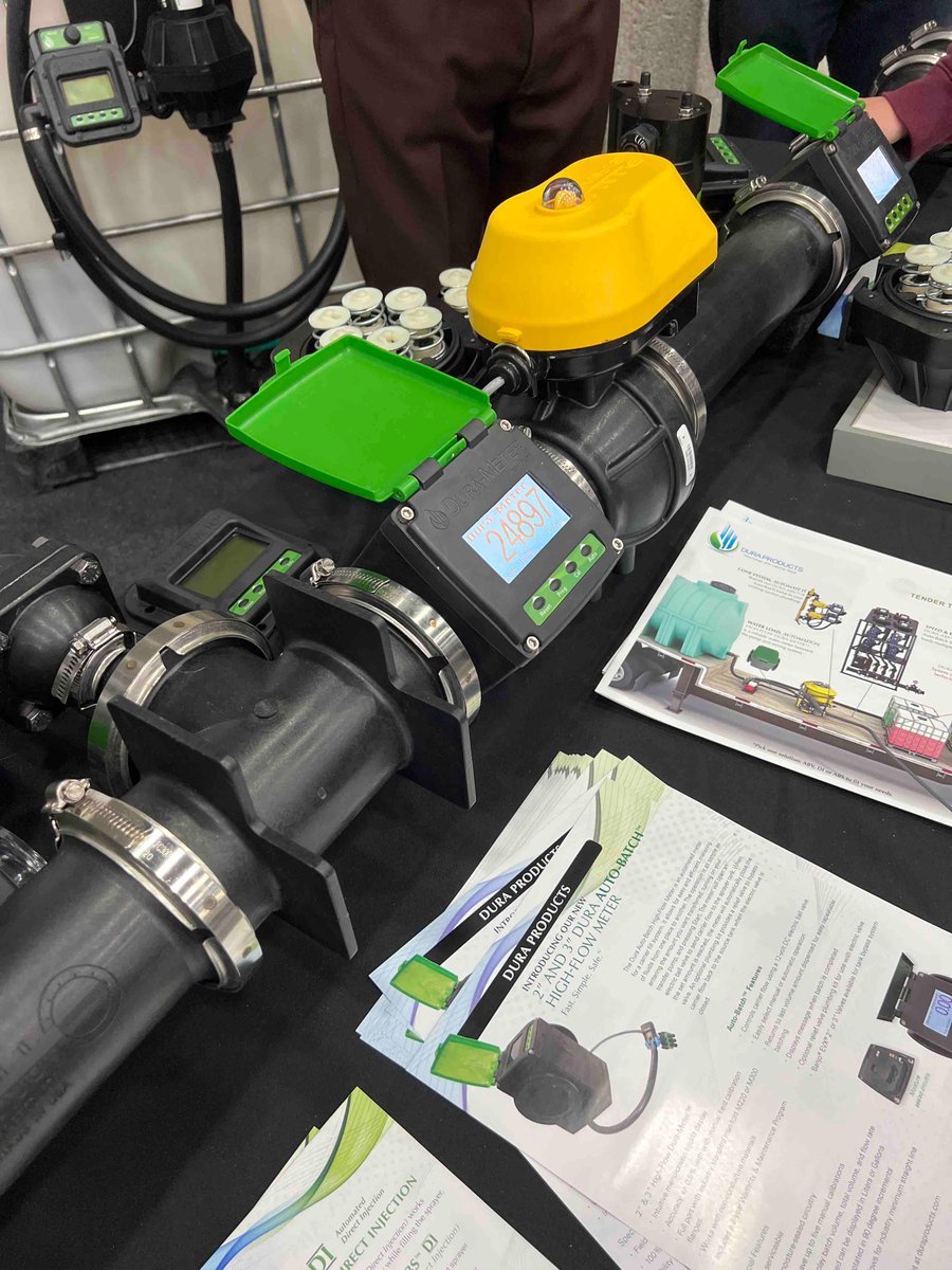 #duraproducts has come out with a new 3 and 2 inch Auto-Batch High-Flow Meter at booth 8086 at the #kynfms
