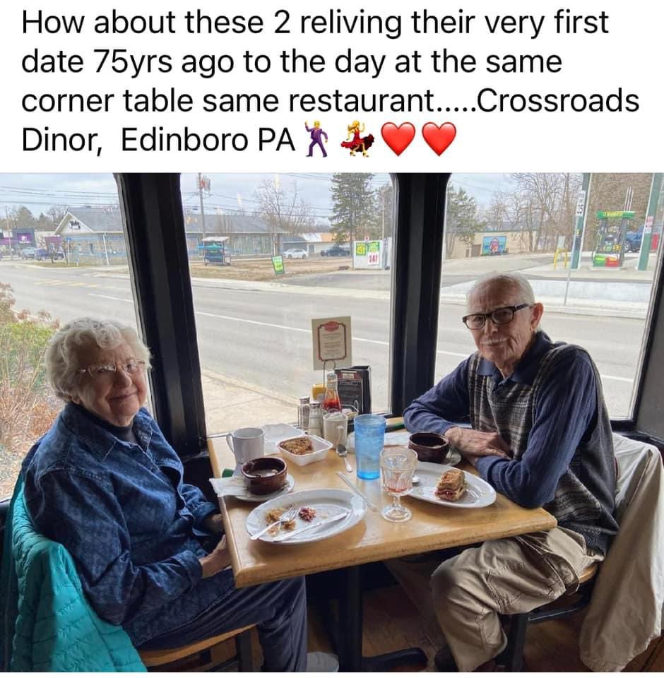 crossroadsdinor's tweet photo. What a great story. Makes you wonder how many first dates there have been at the Dinor in the last 95 years. https://t.co/t7aQiccNyS