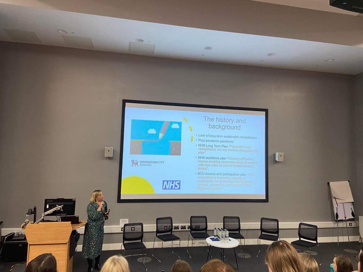Jodie Bryant 🫁 (@bailey_jodie) on Twitter photo Today I had the absolute privilege of speaking at the <a href="/MyBCU/">Birmingham City University</a> apprenticeships conference.Presenting our new Rehabilitation assistant practitioner apprenticeship.The atmosphere in the room was fantastic- you could almost feel the electricity of opportunity! What a wonderful day Today I had the absolute privilege of speaking at the <a href="/MyBCU/">Birmingham City University</a> apprenticeships conference.Presenting our new Rehabilitation assistant practitioner apprenticeship.The atmosphere in the room was fantastic- you could almost feel the electricity of opportunity! What a wonderful day