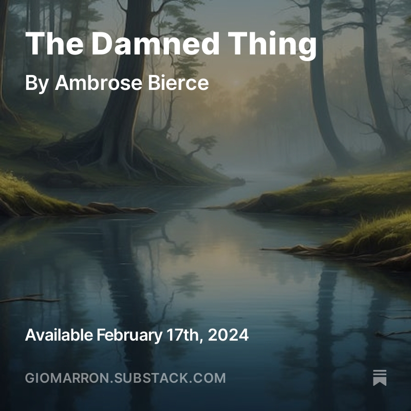ConradHannon's tweet photo. Dive into the shadows of the unseen with Ambrose Bierce's "The Damned Thing." A tale that challenges our perceptions, revealing the mysteries that lurk just beyond the veil of reality. Are you ready to confront the unknown? Foreword by Gio Marron https://t.co/ojmKsRFrHX https://t.co/5DHyK7OEXD