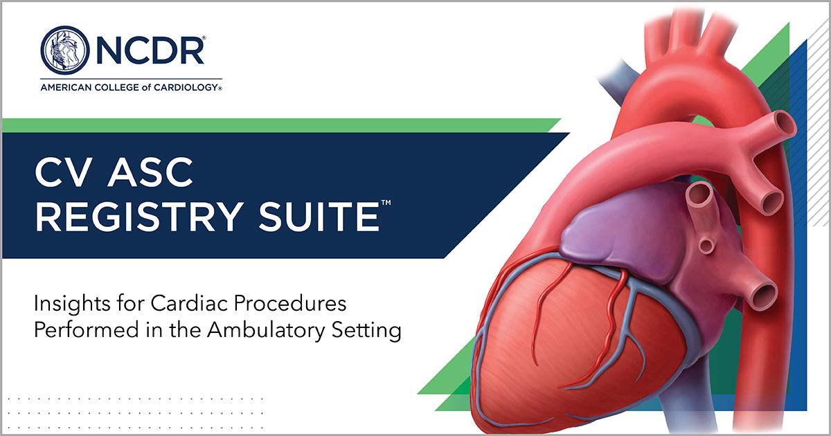 ACCinTouch's tweet photo. ๐ฌ This registry suite is meeting an unmet need. -Dr. Jeptha Curtis, #NCDR chief science advisor.
The new #CVASCRegistry offers data-driven insights on cardiac procedures performed in the ambulatory surgery setting through a first-of-its-kind dashboard. https://t.co/6CC2wFCyrv https://t.co/Buec9jDEQk