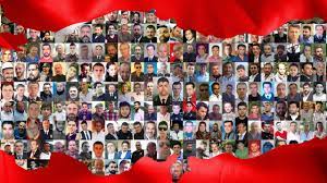 Sû uyur, fetö uyumaz!

15 Temmuzu unutmayın!
252 aziz şehidimizi unutmayın!
TBMM'nin bombalanmasını unutmayın!
Gölbaşı'nda F 16'ların bombalarıyla şehit olan 43 kahraman özel Harekat Polisimizi unutmayın!
15 Temmuz Köprüsünde şehit edilen 34 kahramanımızı unutmayın!