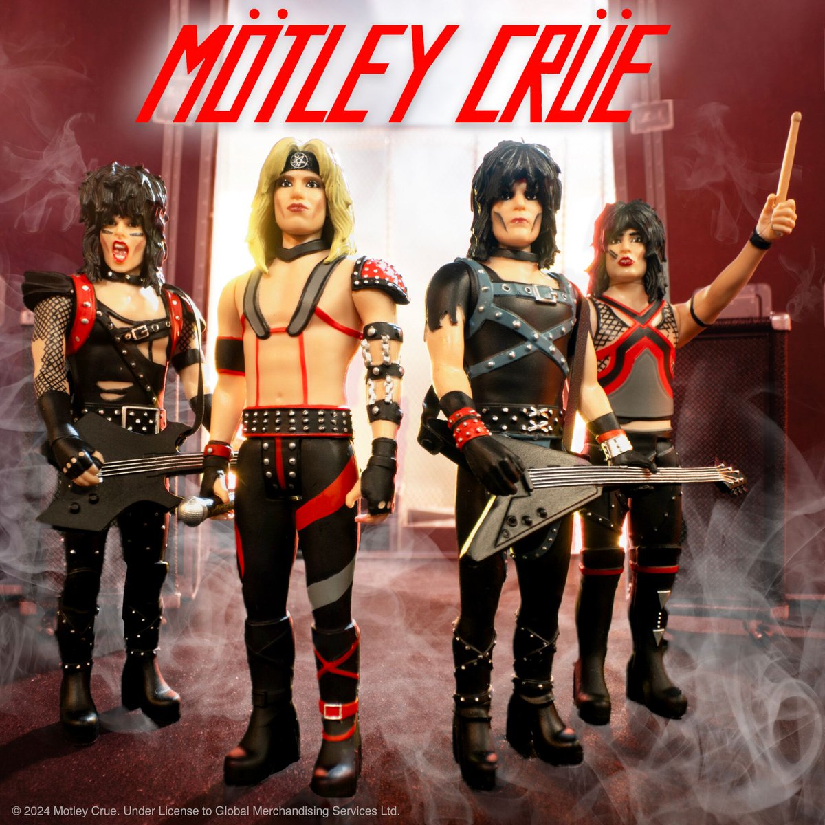 Super7’s latest Rock n’ Roll release pays tribute to the band’s early years with ReAction Figures of Vince Neil, Nikki Sixx, Tommy Lee, and Mick Mars! You’ll want to Shout At The Devil if you miss out Available now at Super7.com !