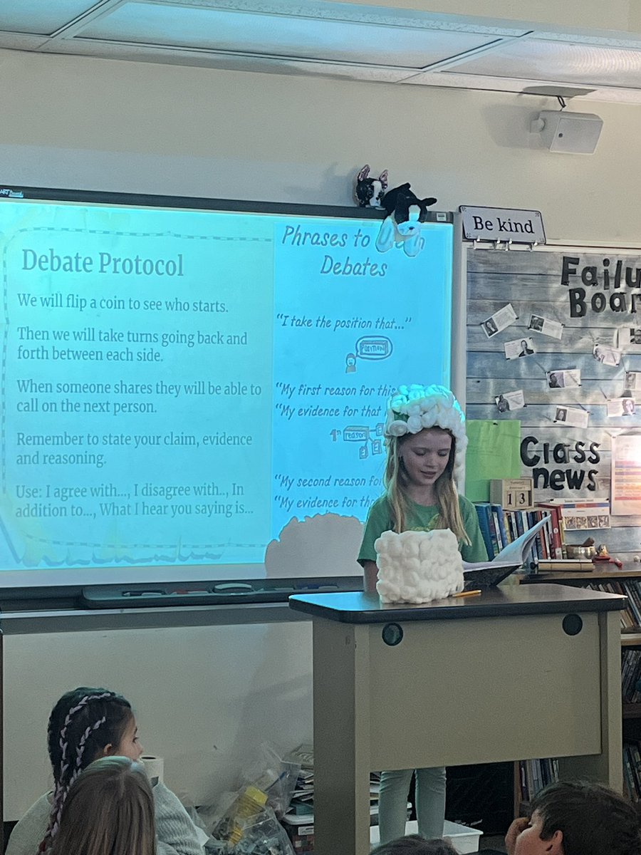Gratitude: we got our debate on in 4th grade today! And it was a Revolutionary Good Time! #HudsonRocks #HutchardenHive <a href="/GrantBearden1/">Grant Bearden</a> <a href="/OlszowkaSoph21/">Sophia</a> Thanks for the wigs! They made the debate so much better 😂🥰❤️🐝
