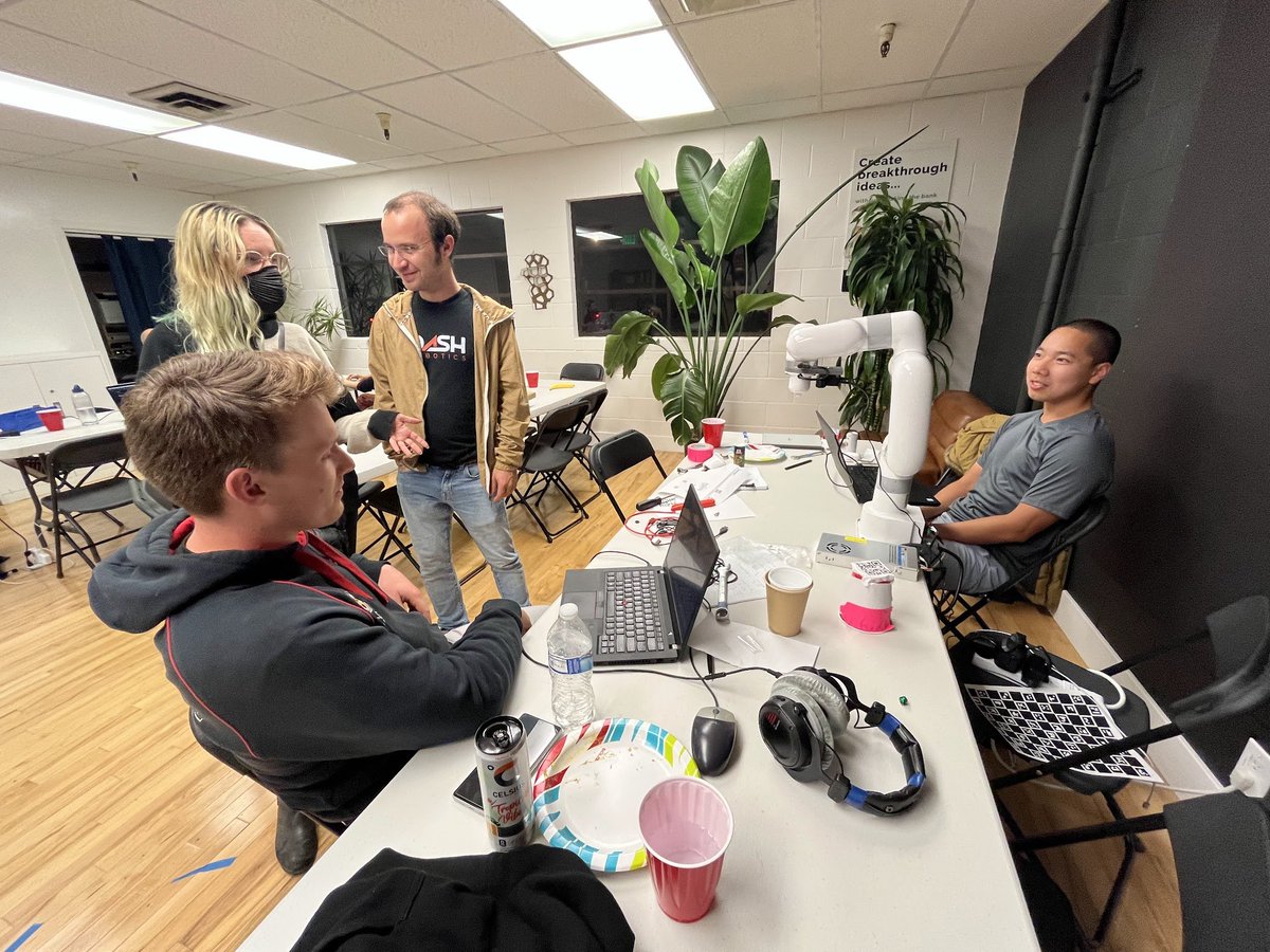 here's what we have for the 02/24-25 lab automation hardware hack at Studio 45 <a href="/workatthestudio/">Studio 45</a>  in san francisco:

🤖 awesome hardware for teams to build on!! h/t <a href="/jaschawilcox/">Jascha</a>  the robot wrangler and luis coming in to support this.

teams will have access to an ot-1 <a href="/opentrons/">Opentrons</a>,