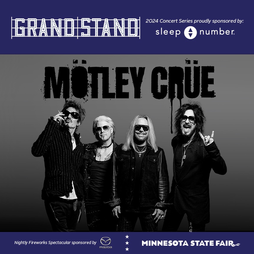 Tickets are on sale at 10 a.m. TOMORROW, Feb. 16 for Mötley Crüe at Minnesota State Fair Grandstand on Thursday, Aug. 29! 🤘 🔥 Get tickets at Motley.com