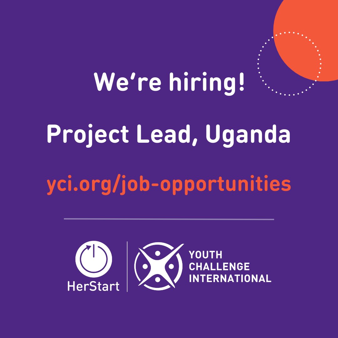 YCI is #hiring a Project Lead in #Mpigi, Uganda! 🟣 If you have 8+ years of leadership experience with a passion for advancing gender equality, we want to hear from you. Apply by Feb 23 ➡️ yci.org/job-opportunit… #UgandaJobs