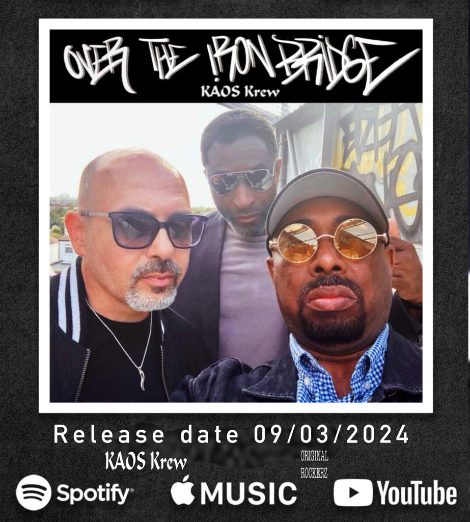 “KAOS Krew are a very important Hip Hop group coz they say what others don’t say in a way that others can’t!” KAOS Krew are Jonie D; TJ Chill and Peek A Boo. New album ‘Over The Iron Bridge’ 9th March 2024🤯💚