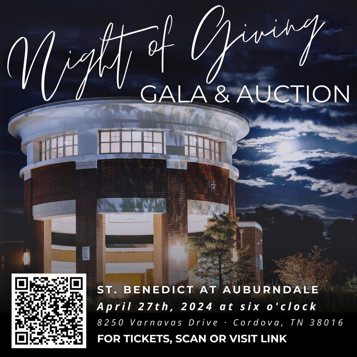 Join us for the Night of Giving: Gala & Auction in support of SBA on Saturday, April 27! You can get early bird tickets for our largest fundraiser of the year at stbenedict.schoolauction.net/sbagala2024/re… Sponsorship opportunities are also available! Please email Sara Covey at coveys@sbaeagles.org