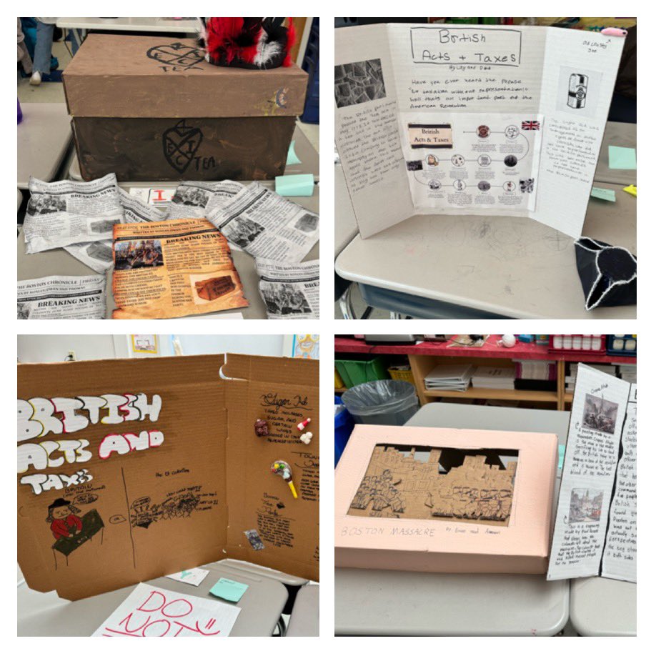 MrsClassGrade5's tweet image. Revolutionary War Museum- I’m so impressed with the creativity of these 5th graders! #lpshawks #perspectives @Hawk_Principal @RoryDOConnor