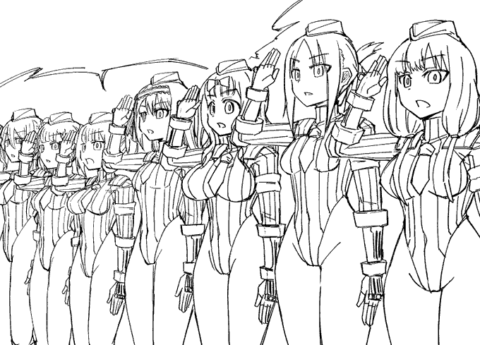 かぐや様ベガ親衛隊化漫画やっと線画できた～土日くらいには完成したいね! 