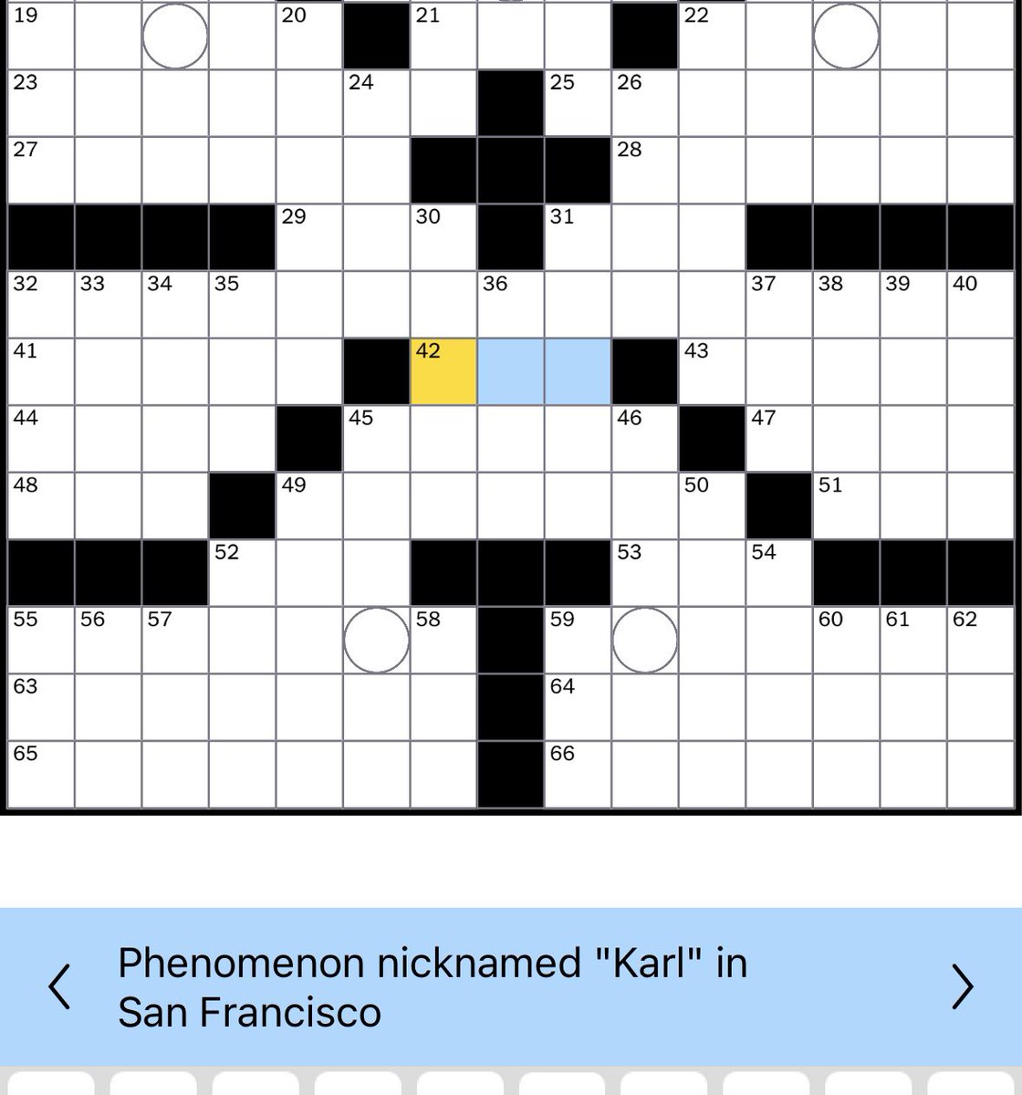 The best 42 Across in the history of @NYTGames