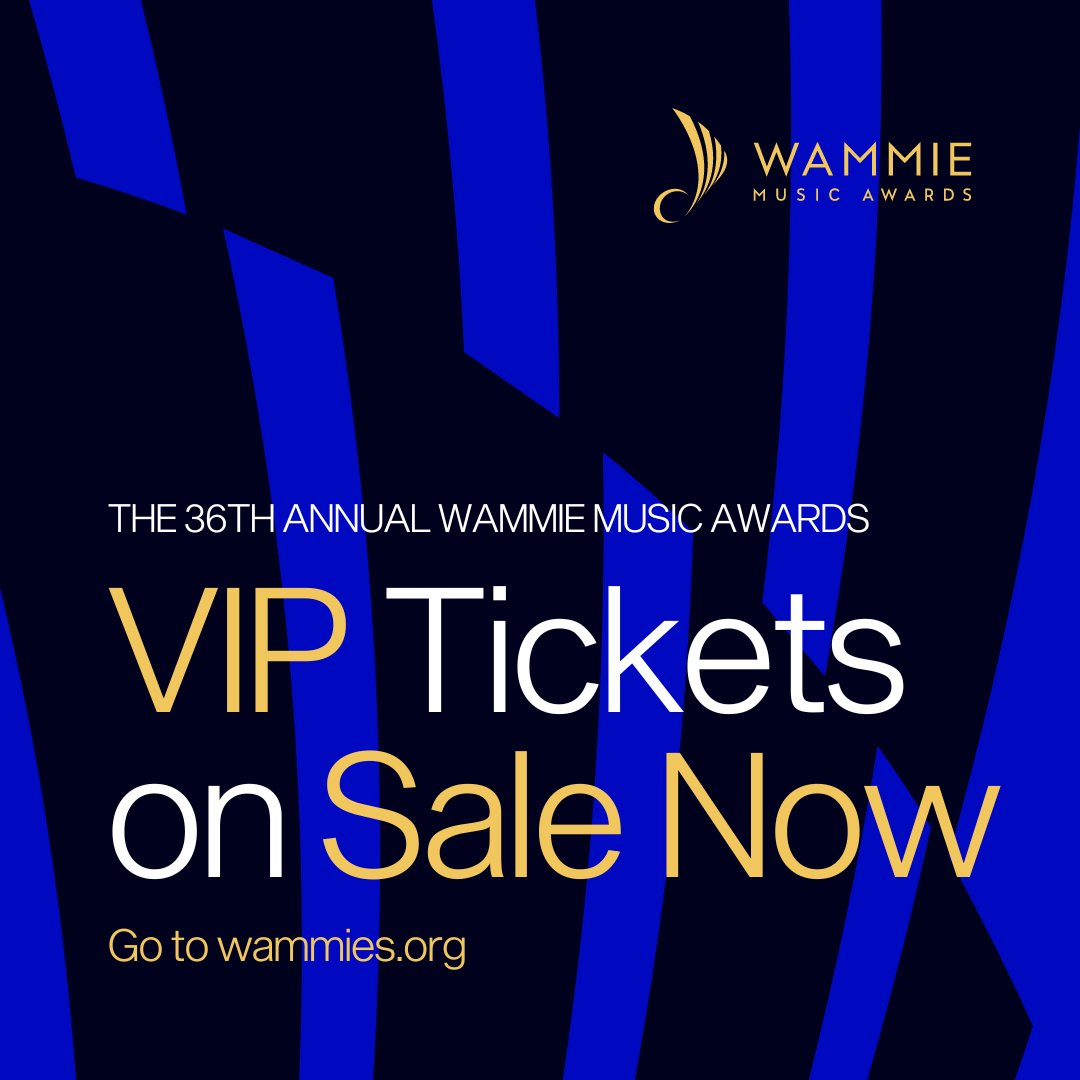 Hey Wammie Family! Right now we are offering pre-sale VIP Tickets to the 36th Annual Wammie Music Awards! Get yours today! #wammiemusicawards