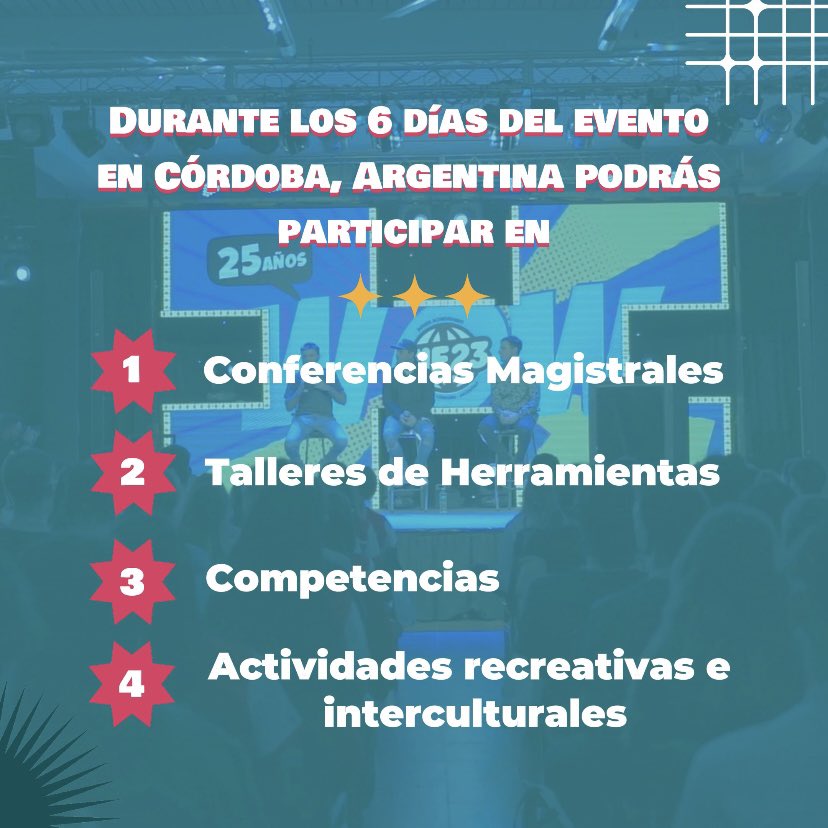 fieargentina's tweet photo. Te invitamos a conocer de qué trata este evento educativo lleno de:
✅ Intercambio cultural
✅ Aprendizaje activo
✅ Inspiración 
✅ Amistades inolvidables 

¡Entrá a https://t.co/PquNVZvVXl y conseguí tu ticket! https://t.co/UAP6iActcI