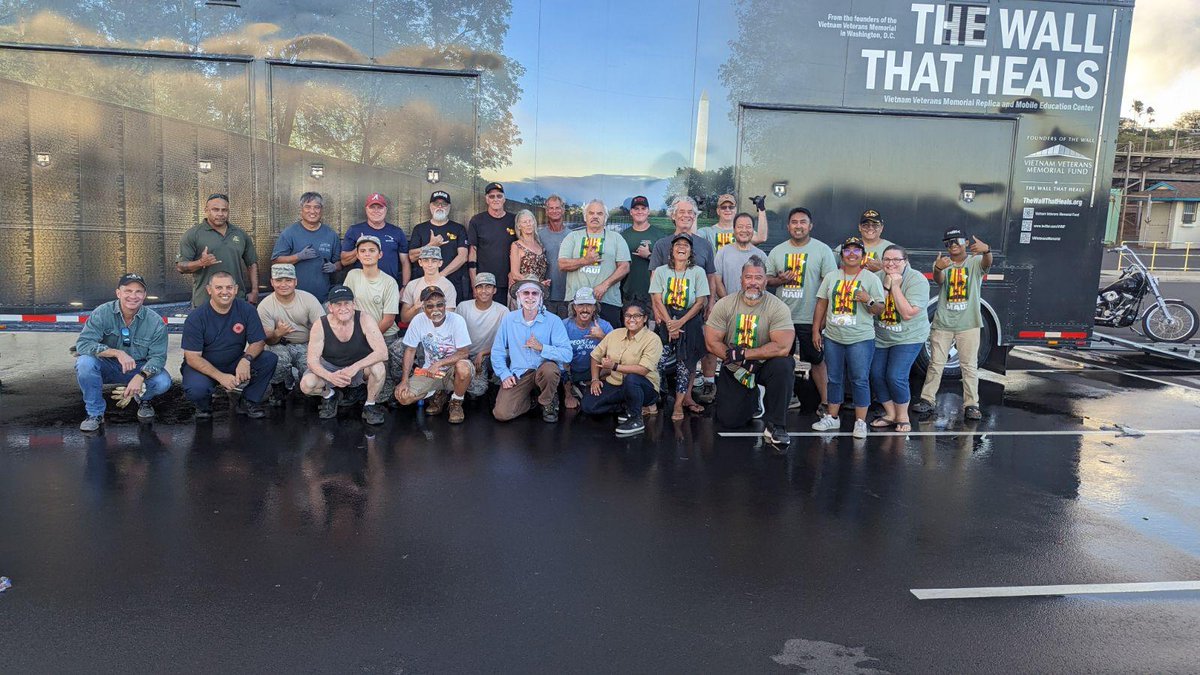 The Wall That Heals is a wrap in Maui, HI. Mahalo and aloha to Hawaii! Thank you to all the volunteers who saw The Wall That Heals safely packed up. Back to the mainland and starting in Baldwin Park, CA.
To see the full tour schedule, visit vvmf.org/.../2024-The-W…