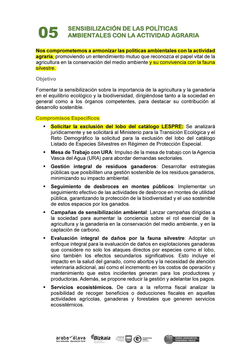 Entendemos que el decálogo va dirigido a sus parroquianos pero, por favor, no insulte nuestra inteligencia, el resto de ciudadanos no somos imbéciles. Es justo al revés: son las actividades agrarias las que se deben adaptar y ser compatibles con la presencia de grandes carnívoros