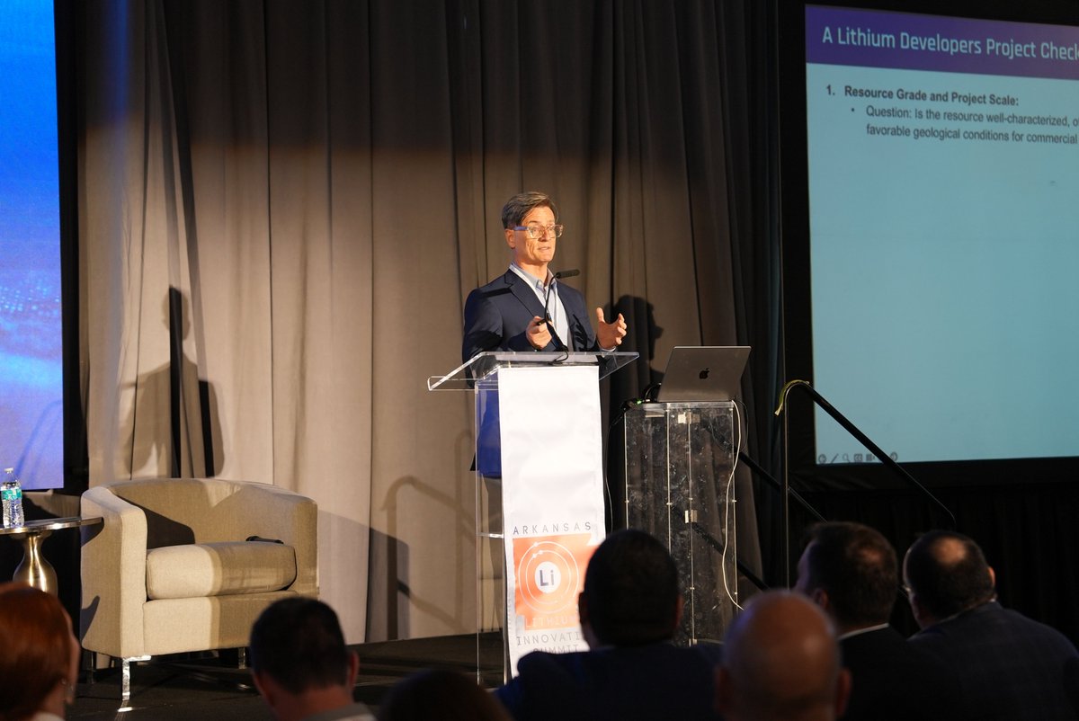 ARLithiumSummit's tweet image. Leading experts in the lithium industry are speaking today at the Arkansas Lithium Innovation Summit.

#ARLithiumSummit24