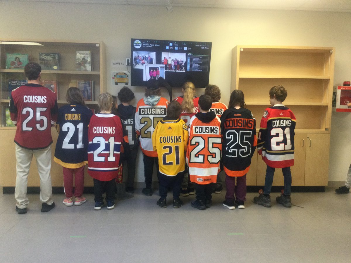 With the return of Jersey Day here <a href="/MarmoraPublic/">MarmoraPublicSchool</a>, so does the return of the travelling Cousins fans! <a href="/Cous27/">Nick Cousins</a>