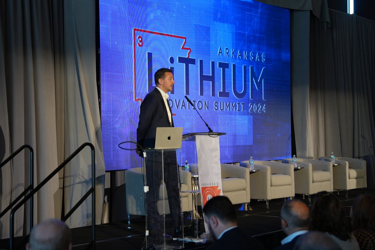 ARLithiumSummit's tweet image. Leading experts in the lithium industry are speaking today at the Arkansas Lithium Innovation Summit.

#ARLithiumSummit24