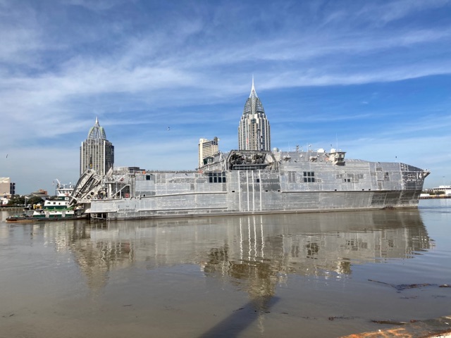 USNS Cody (EPF 14) sailed away from our Mobile, Ala. shipyard this morning. The ship is headed to join the other Spearhead-class EPFs providing humanitarian assistance and conducting other auxiliary activities globally. We wish her crew fair winds and following seas!