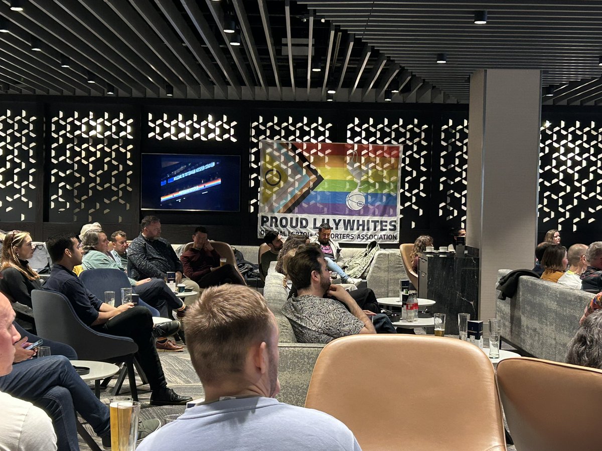 So proud to be celebrating #proudlilywhites10 10th birthday at <a href="/SpursOfficial/">Tottenham Hotspur</a> stadium. Ahead of our rainbow laces game on Saturday there is so much love in the room. 
Ignore the hate and celebrate the love #loveislove #rainbowlaces