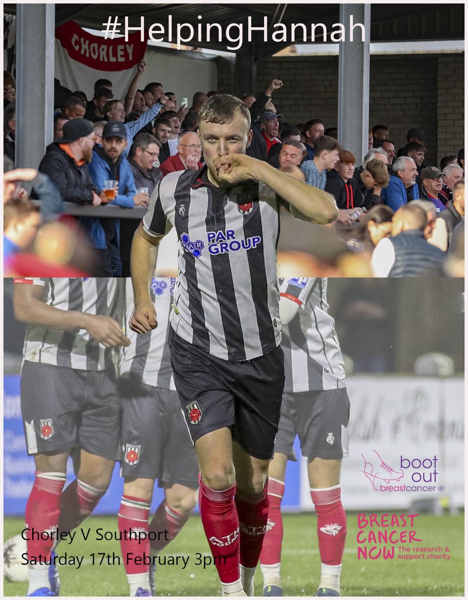 If you can only get to one game this season make it this one, support the magpies and help raise as much as we can to support Jack & Hannah and these fantastic charities. Give me a shout and I'll take your photo too😃 📷 #HelpingHannah @chorleyfc