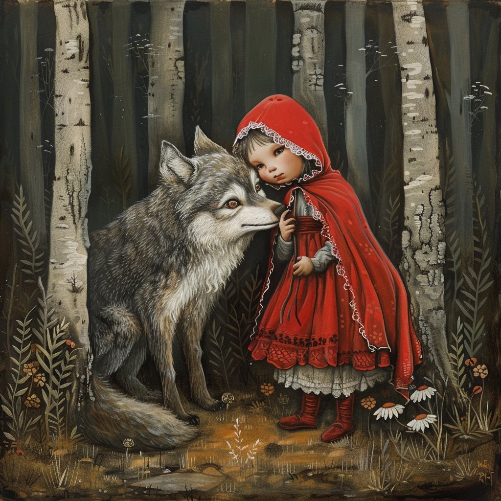 QT - little red riding hood ❤
👉@ashleeslashy93
#AIArtworks #MidJourneyPrompts