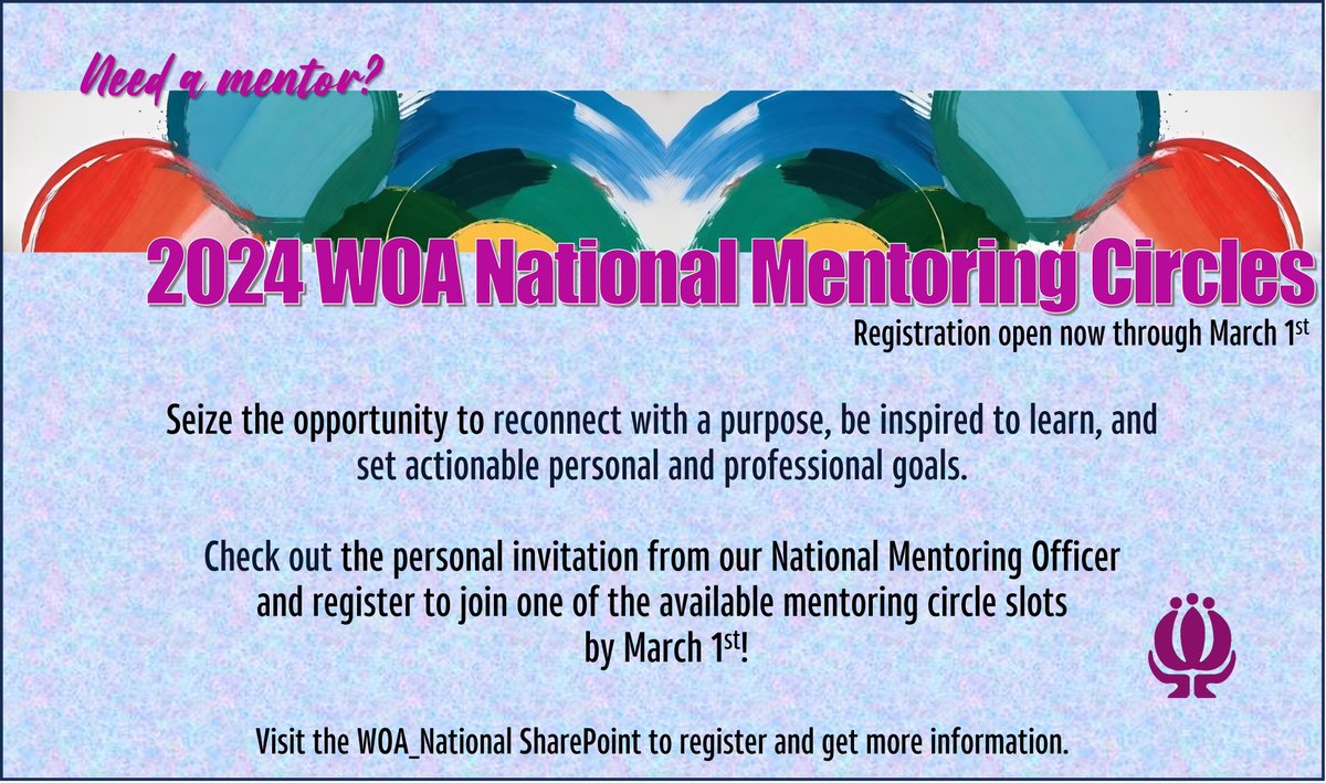 Come be a part of our National Mentoring Circles! Registration is open until March 1st! 💜#womenofatt