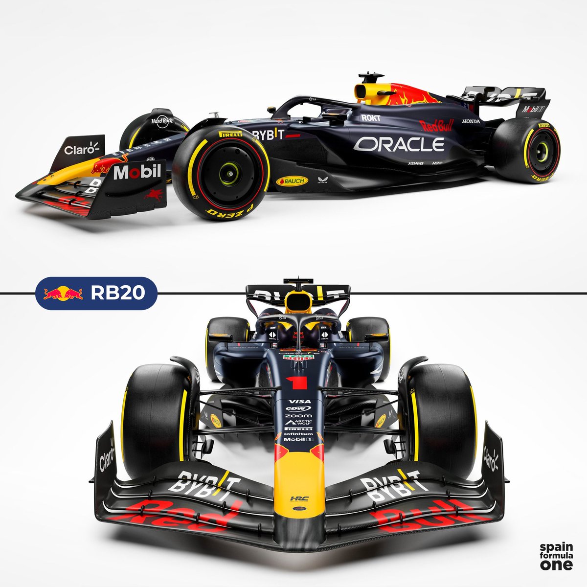 spainformulaone's tweet photo. Red Bull RB20 🟡🔴 https://t.co/13QOZaQGjd