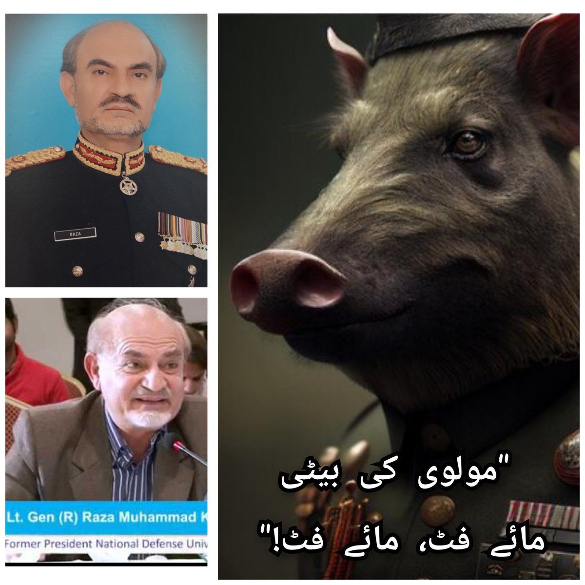 𝓐𝔂𝓮𝓼𝓱𝓪 𝓑𝓪𝓼𝓱𝓮𝓮𝓻 🇵🇰🇵🇸 (@ayeshambasheer) on Twitter photo شہیدہ خدیجہ بشیر کی قبر پہ اس لیے ٹھڈے مارتے ہوکہ تم اس کا ایمان نہ چھین سکے۔ اتنے بزدل ہو سیکیولر جنرلز! وہ بائیس سالہ لڑکی تمہیں ہرا چکی ہے۔ مولوی کی بیٹی تم پہ دائمی لعنت بھیج چکی ہے۔
<a href="/OfficialDGISPR/">DG ISPR</a> <a href="/ICT_Police/">Islamabad Police</a> <a href="/anfpak/">Anti Narcotics Force</a> شہیدہ خدیجہ بشیر کی قبر پہ اس لیے ٹھڈے مارتے ہوکہ تم اس کا ایمان نہ چھین سکے۔ اتنے بزدل ہو سیکیولر جنرلز! وہ بائیس سالہ لڑکی تمہیں ہرا چکی ہے۔ مولوی کی بیٹی تم پہ دائمی لعنت بھیج چکی ہے۔
<a href="/OfficialDGISPR/">DG ISPR</a> <a href="/ICT_Police/">Islamabad Police</a> <a href="/anfpak/">Anti Narcotics Force</a>