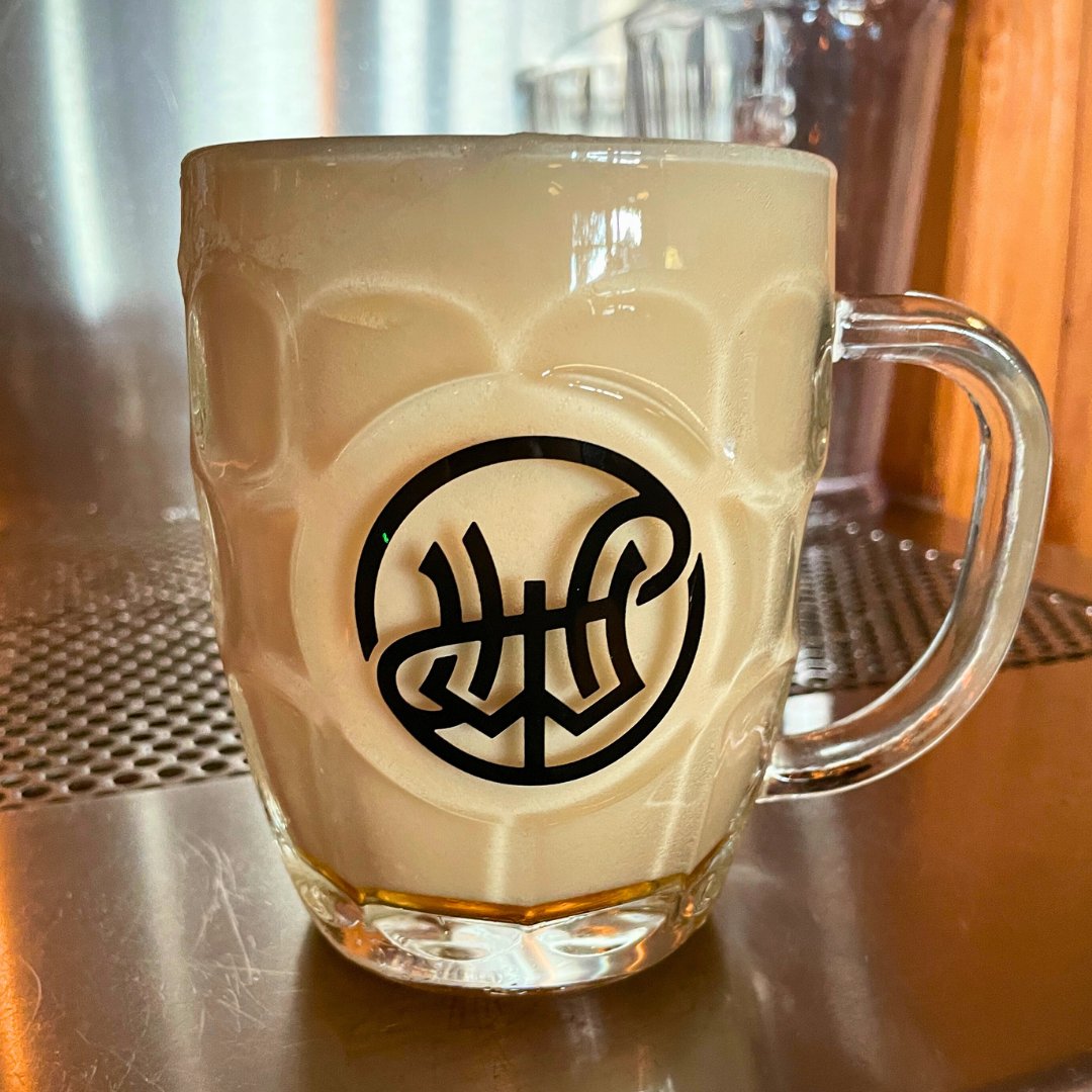Two side-pulls w/our tap lines, + as much head as you want. Traditional Czech pours have a larger head than a normal pint of beer, but another popular way of pouring in Europe is "milty". Full pour of head meant to be finished fast, creamy &amp; delicious. We love it w/Freshet lager