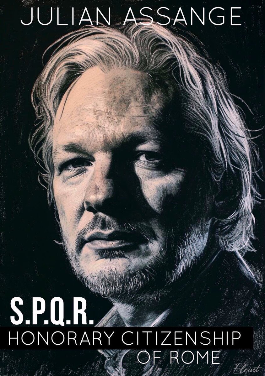 Stella_Assange's tweet photo. Just in: Julian Assange formally granted honorary citizenship of the City of Rome,  less than a week before his final UK hearing.

Thank you, Rome!

#FreeAssangeNOW 
@davide_dormino @FreeAssangeIT @virginiaraggi https://t.co/DQR64HK26Y
