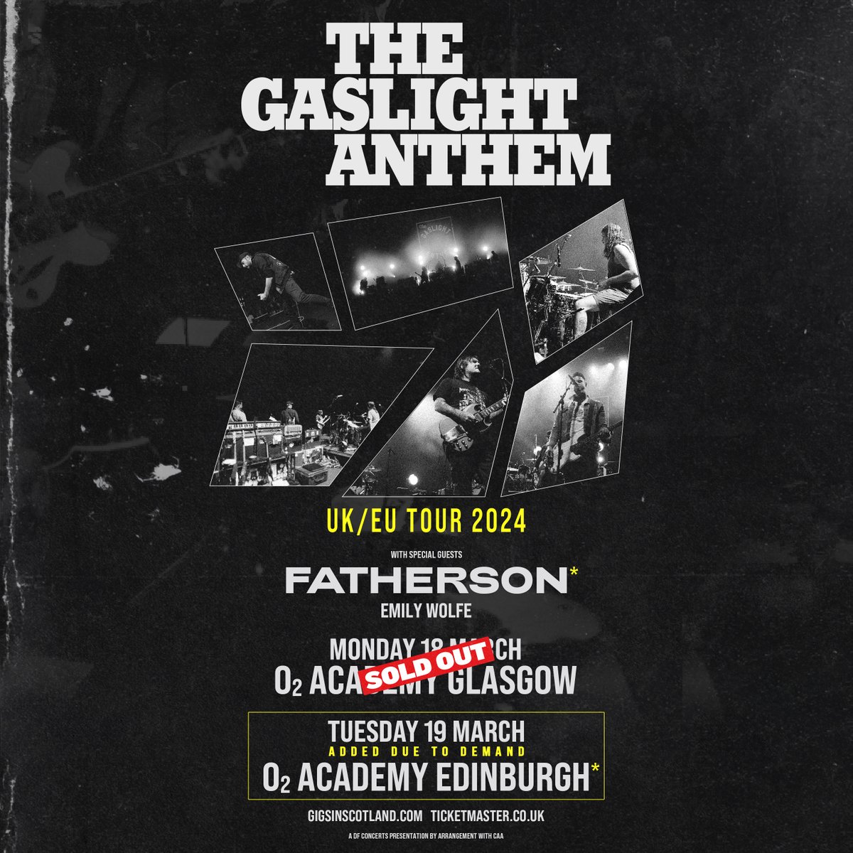 Excited to announce we’ll be supporting @gaslightanthem at Edinburgh 02 Academy on Tuesday 19th March 🙌 Tickets > aimplay.club/fathersonlive