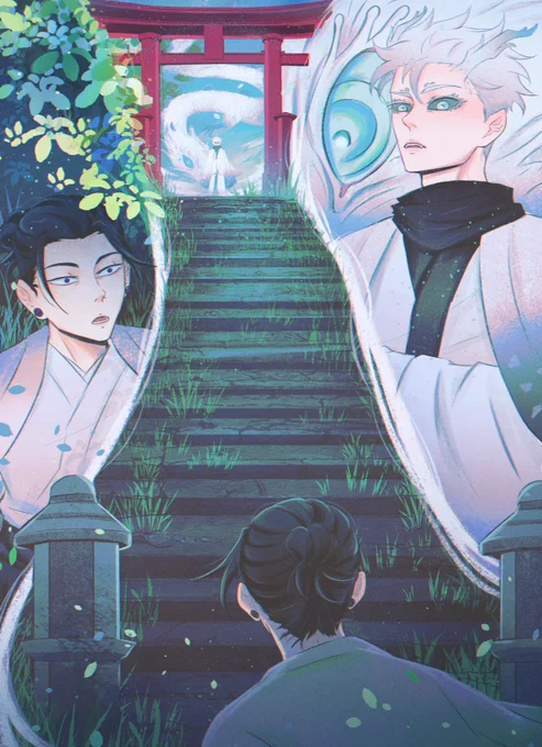 (1/3)
Dragon God Gojo AU / interactive comic 

五夏 satosugu 