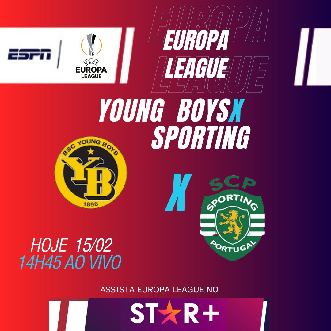 Hoje tem Young Boys x Sporting pela Liga Europa, ao vivo, às 14h45, na @espnbrasi  e no @starplusbr com narração de @elainetrevisan_ e comentários de @cacodamotta #ligaeuropa #ligaeuropanaespn #futebolnaespn #europaleague
