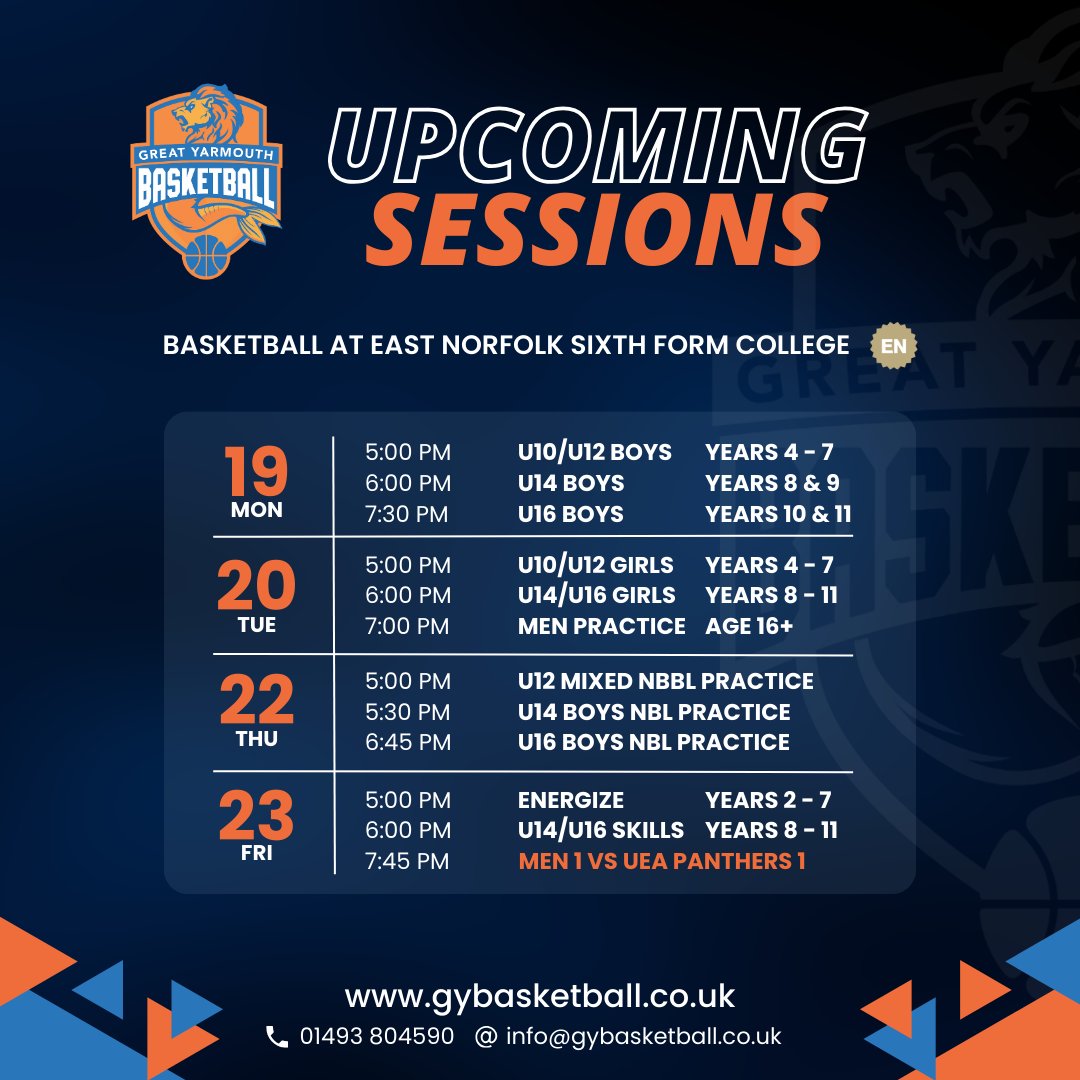 Great Yarmouth Basketball Club tweet media