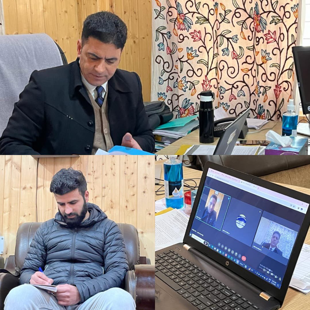Additional District Development Commissioner Bandipora Mr M. A. Bhatt (JKAS) chairs departmental review meeting of MC Hajin. The meeting was attended by EO MC Hajin along with the other concerned officials.