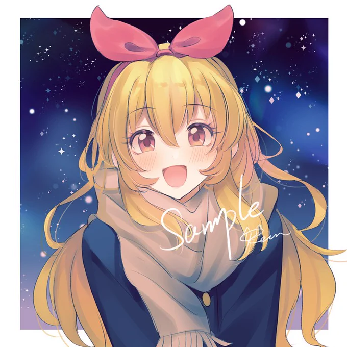 WEIBO 3k followers お祝いとして抽選でラッキーなフォロワー2名にアイコンを描きました (ง ˙o˙)ว 