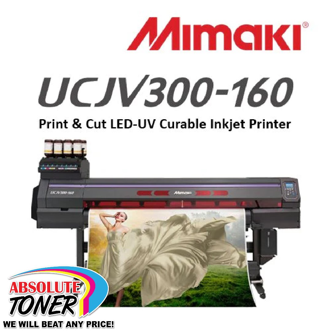 🌟Take your printing business to the next level! 🎨The Mimaki UCJV300-160 64' UV Light Curable Printer And Cutting Plotter now available for lease at just $477.34/month!🖨️💼

absolutetoner.com/products/band-…

#Printing #Mimaki #UVPrinting #BusinessSolutions #DigitalPrinting #SmallBusiness